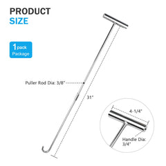 scottchen PRO close-up chrome finish on steel rod for corrosion resistance and easy cleaning
