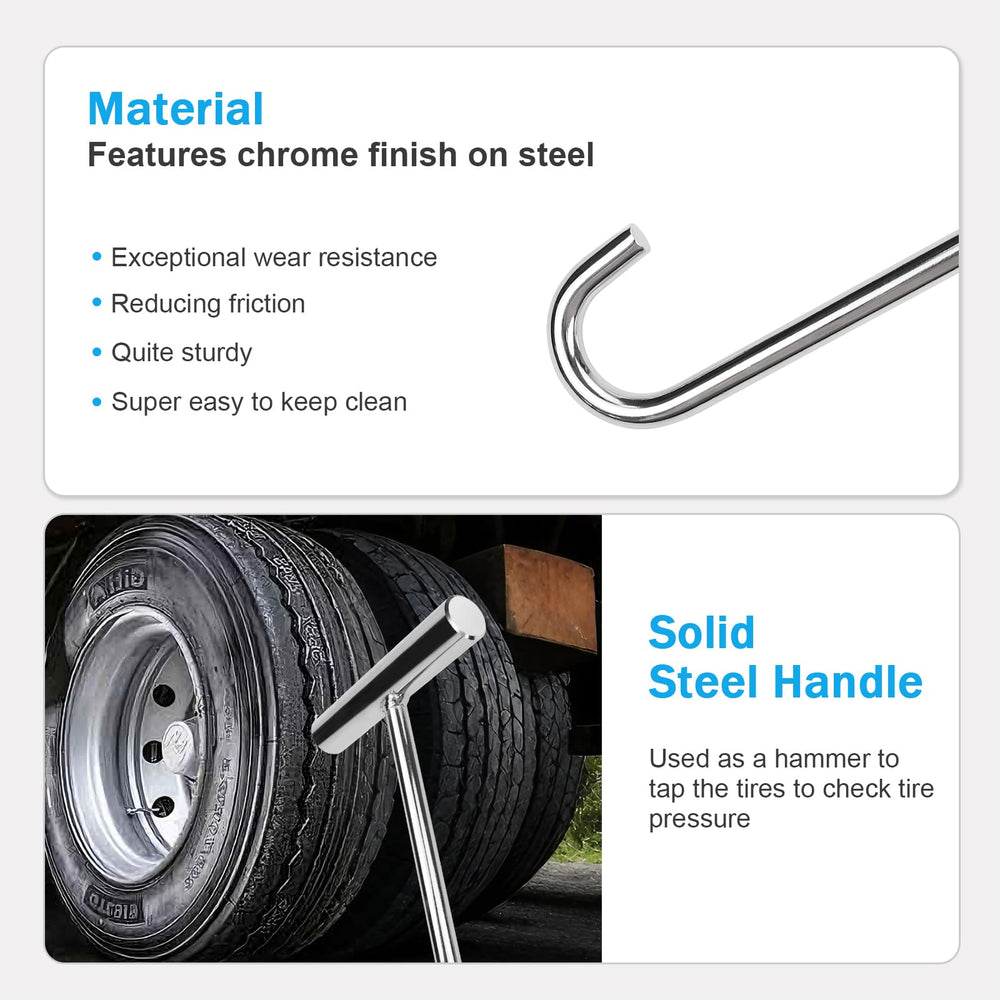 scottchen PRO solid steel handle detail used as a light hammer for field tasks safely