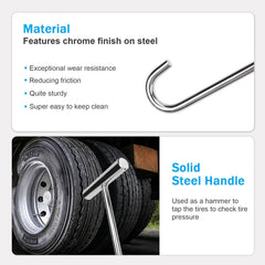 scottchen PRO solid steel handle detail used as a light hammer for field tasks safely