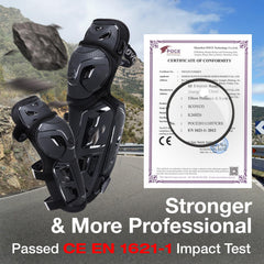 Scoyco side profile knee pad showing articulation for better mobility