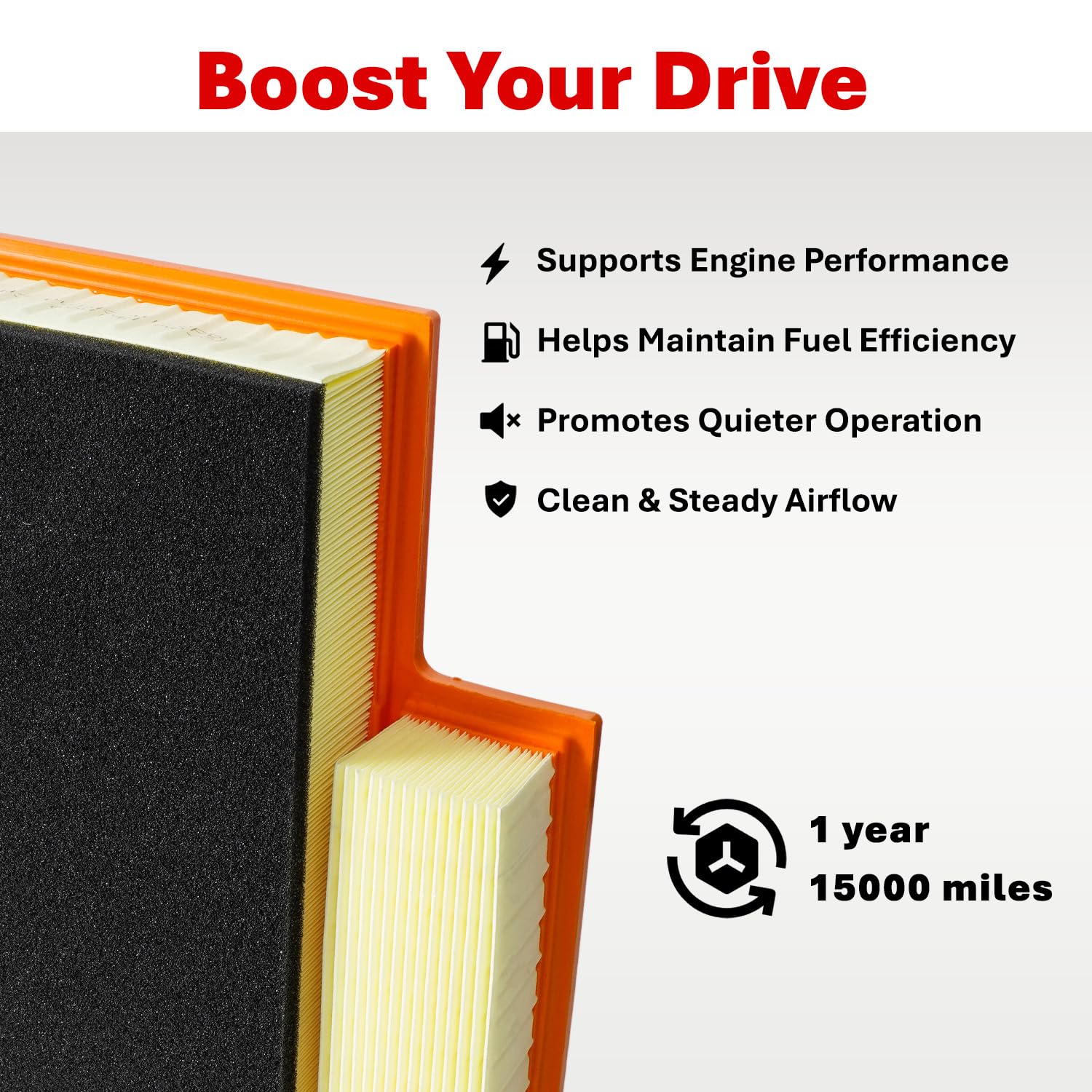 SCREW RHINO engine filter installed in Transit under-hood for easy swap