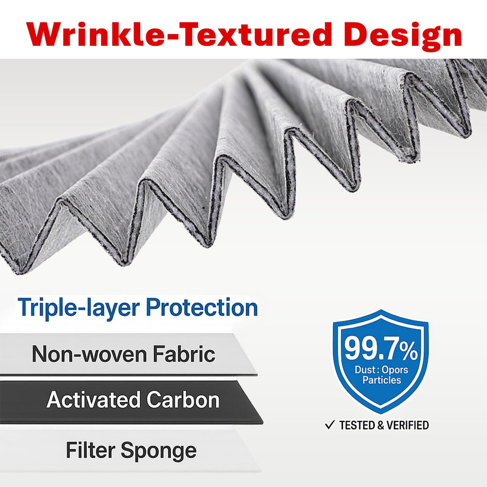 SCREW RHINO engine and cabin filters side-by-side for size and fit clarity