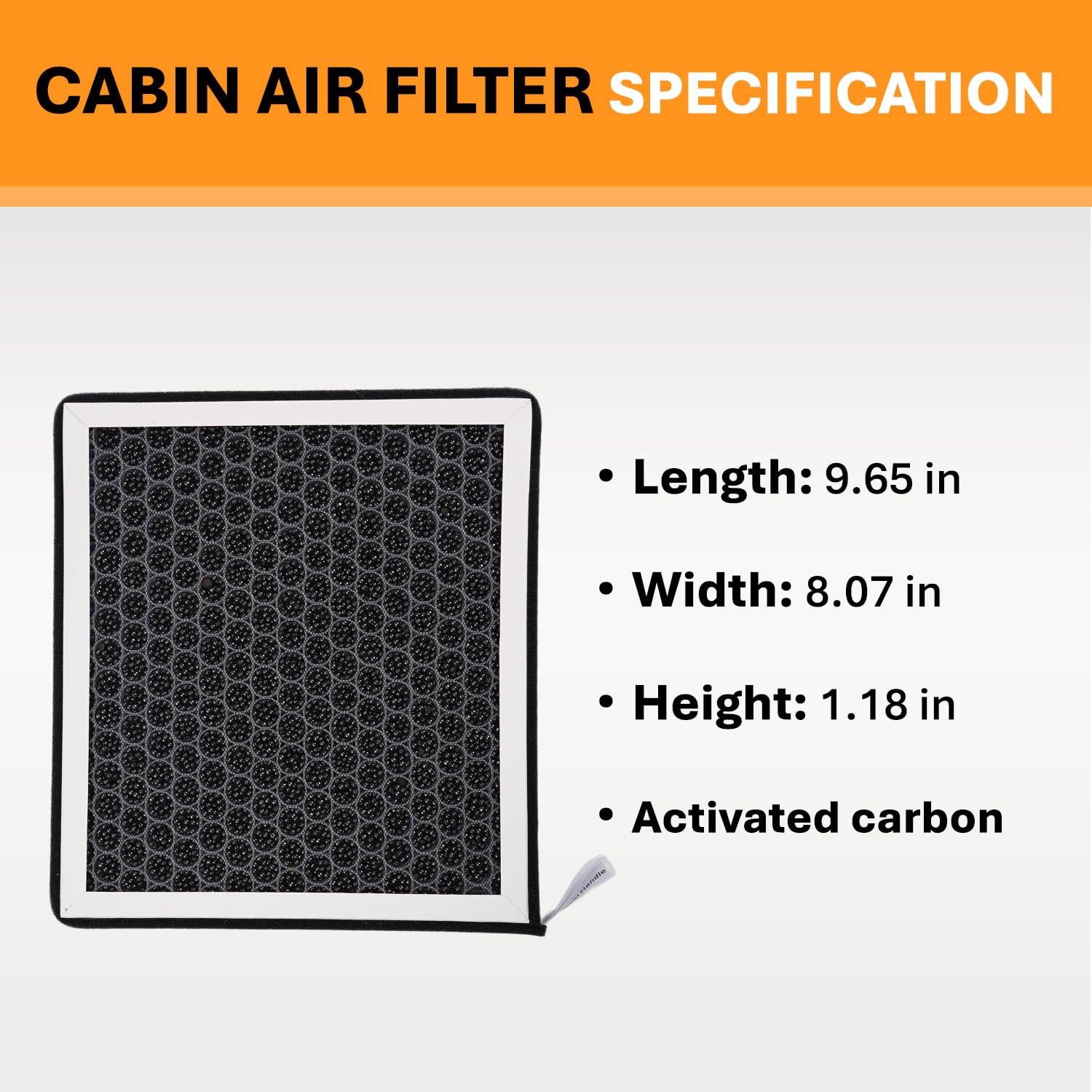 SCREW RHINO filters next to ruler for accurate size and fit clarity