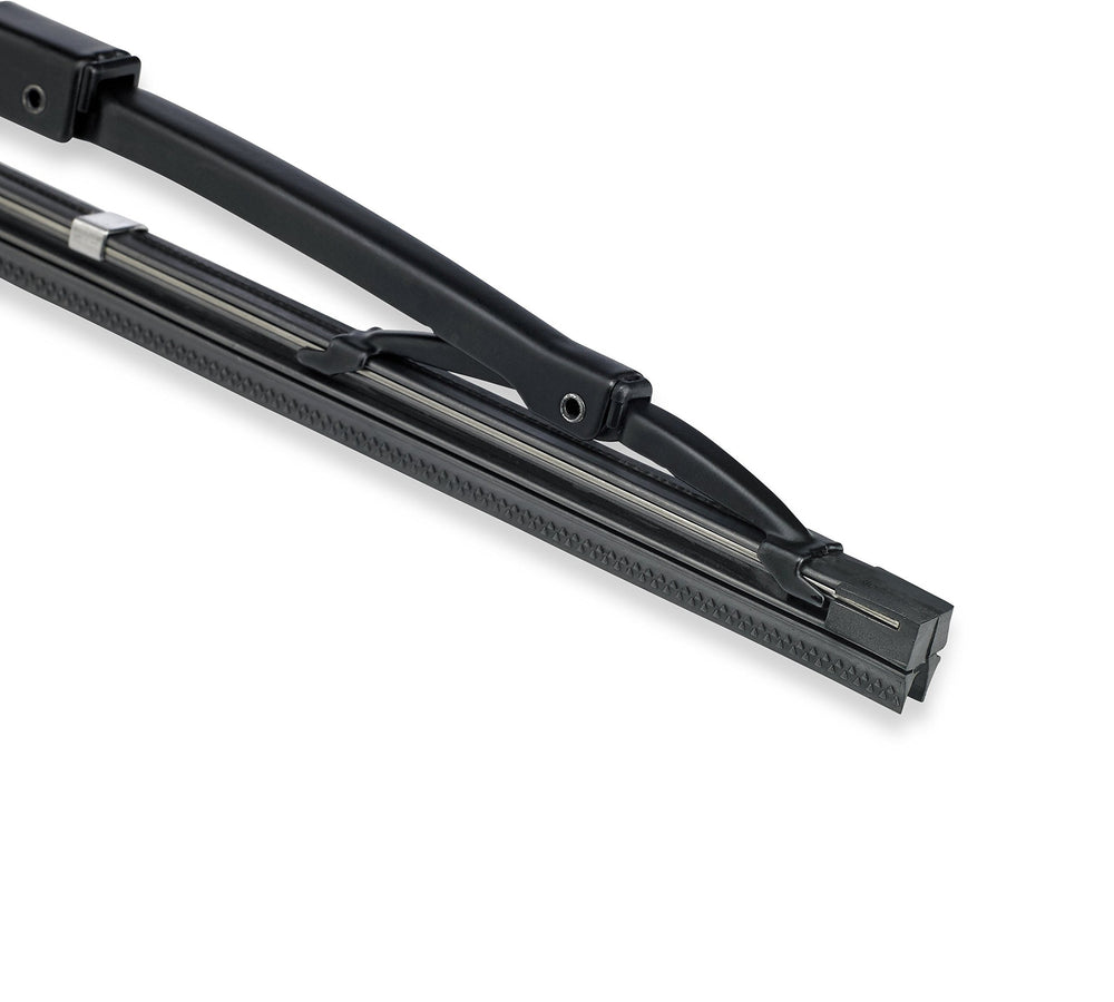Scrubblade smooth wiping edge clearing water for improved visibility