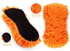 SCRUBIT mesh side closeup highlighting durable polyester mesh for safe scrubbing