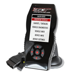 SCT X4 front display showing menu for quick tune selection and easier setup