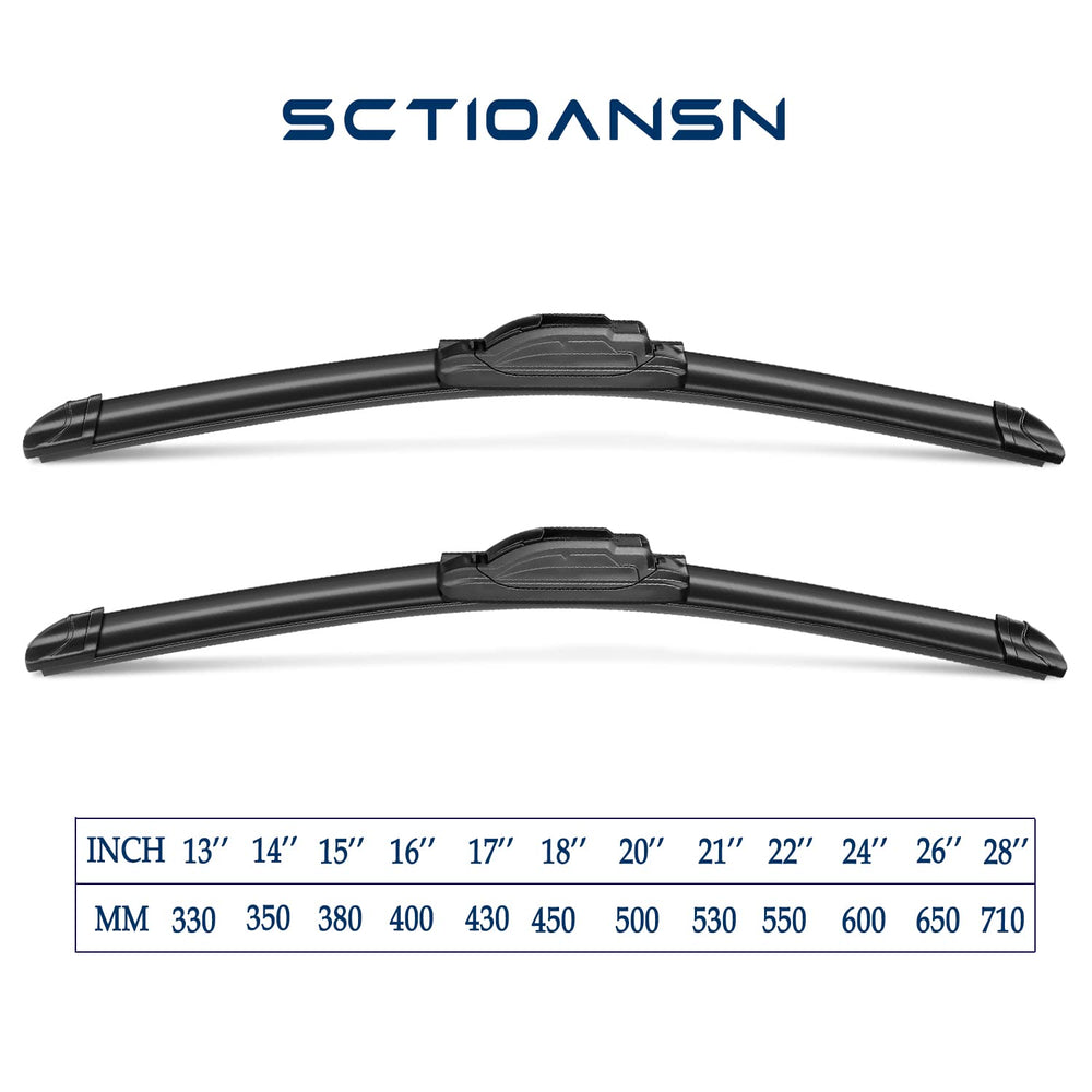 sctioansn installed 26 inch driver blade, restored windshield visibility