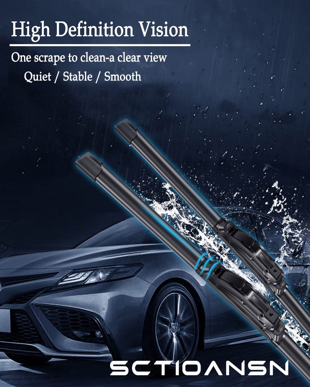 sctioansn rear 14 inch blade on tailgate, improved rear view safety
