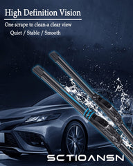 sctioansn rear 14 inch blade on tailgate, improved rear view safety
