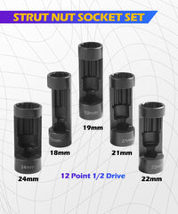 SCUARI close-up of 12-point socket interior improving grip and reducing slippage