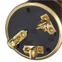 SEACHOICE close-up of brass body showing corrosion-resistant finish benefit