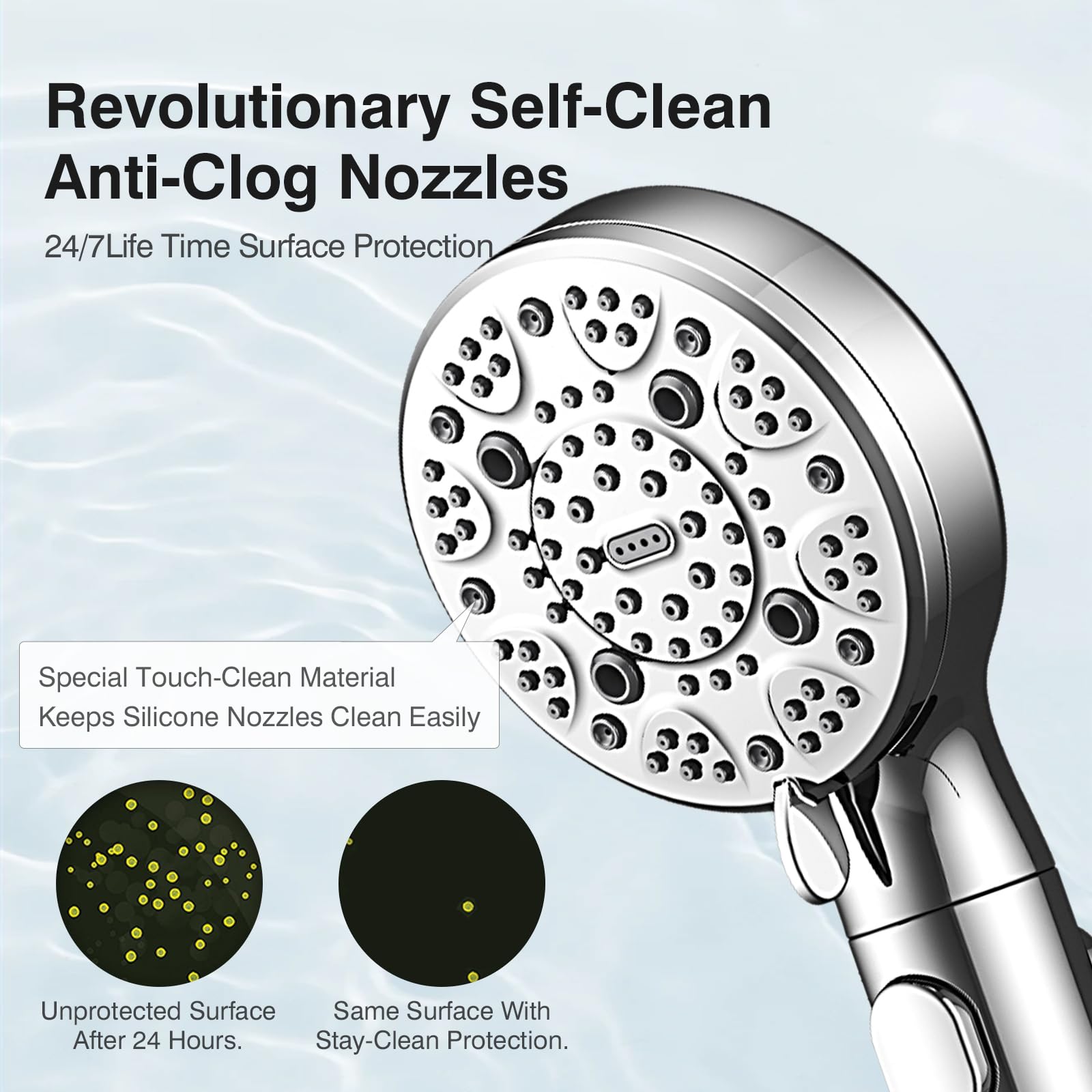 SeaCity one-button stop pressed demonstrating instant water control for saving