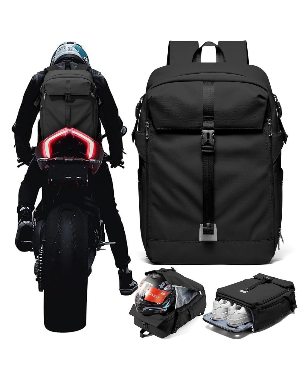 SEAFEW backpack nylon material texture closeup highlighting durability