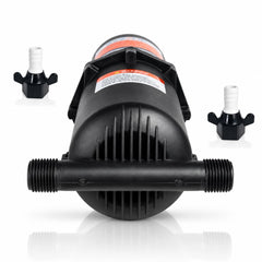 SEAFLO accumulator front view showing compact tank and fittings for reliable flow