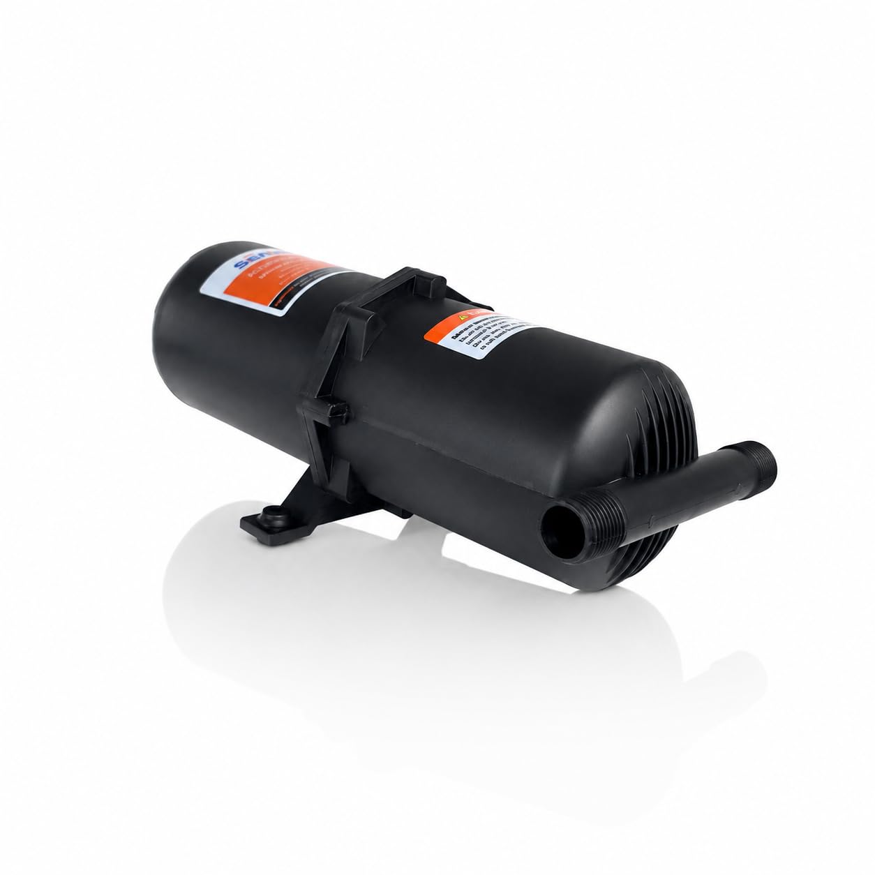SEAFLO accumulator air valve closeup with automotive-style valve for easy pressure checks