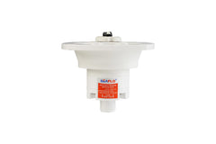 SEAFLO protective cap and threaded inlet close-up, keeps debris out