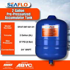 SEAFLO close-up of Schrader valve for quick pressure adjustments, enables precise pump tuning