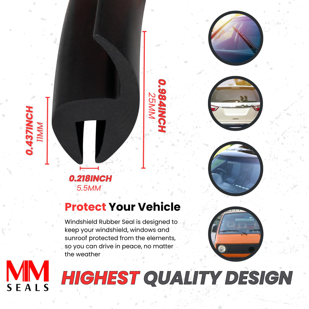 Seal Rubber cut end of 10ft strip showing trim-ready edge and easy customization