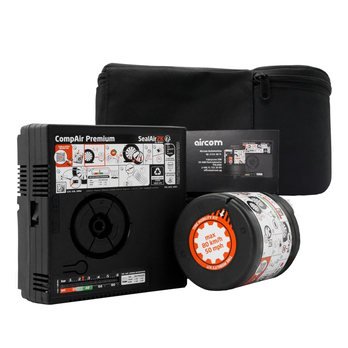 SealAir2k front packaging showing kit components and benefits