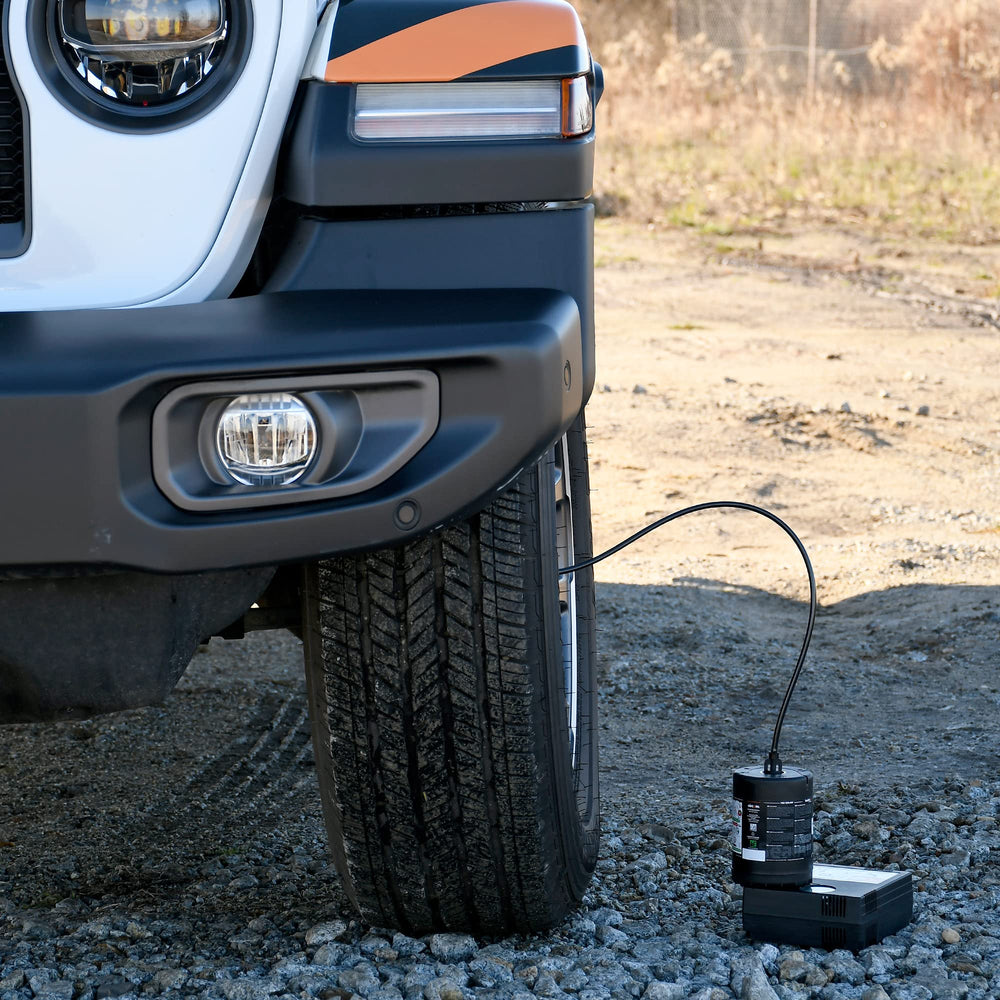 SealAir2k shown in car trunk for compact convenient storage