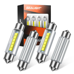 SEALIGHT front view of 578 LED pack showing bulbs and branding, clear visibility benefit