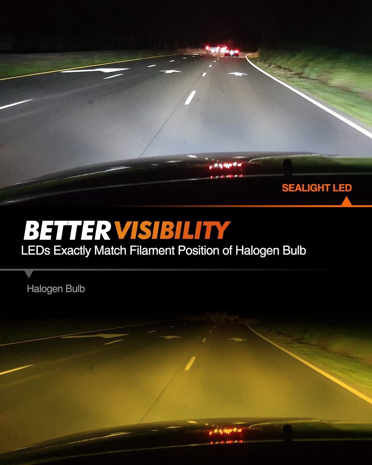 SEALIGHT 880 installed in vehicle fog housing demonstrating plug-and-play convenience