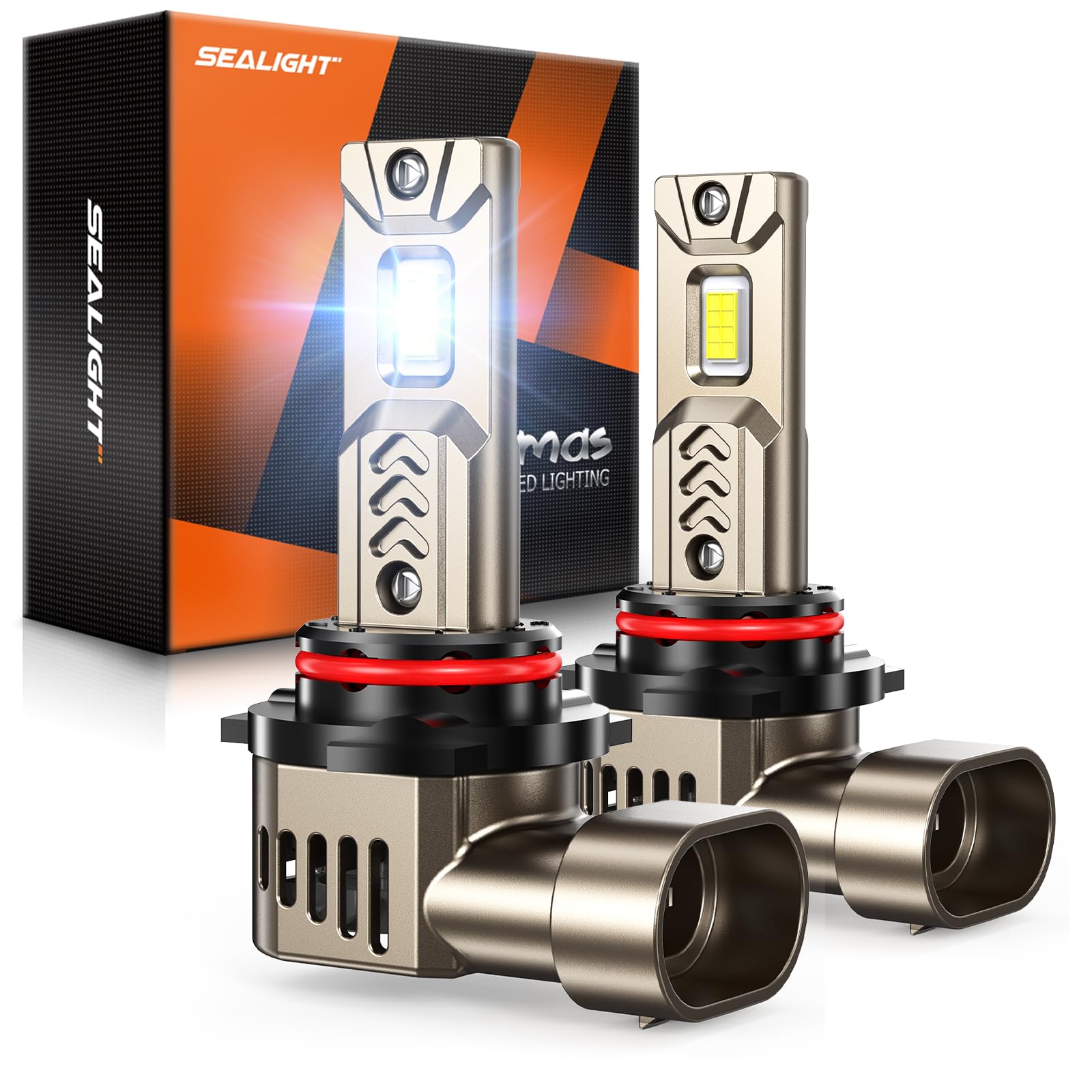 SEALIGHT 9005 front view showing bright LED face and even beam