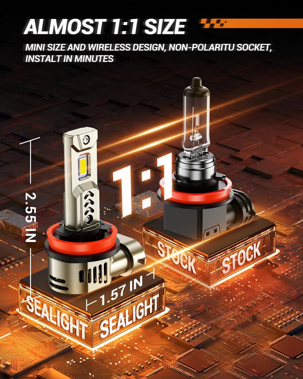 SEALIGHT cooling fan and heat tube detail for reliable thermal control