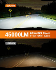 SEALIGHT D4S installed in headlight housing for easier visibility