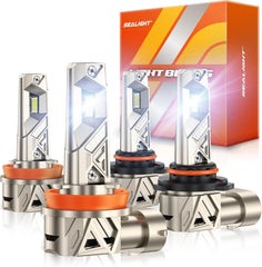 SEALIGHT front packaging showing S6 Pro bulbs and pack of four, clear benefit visible