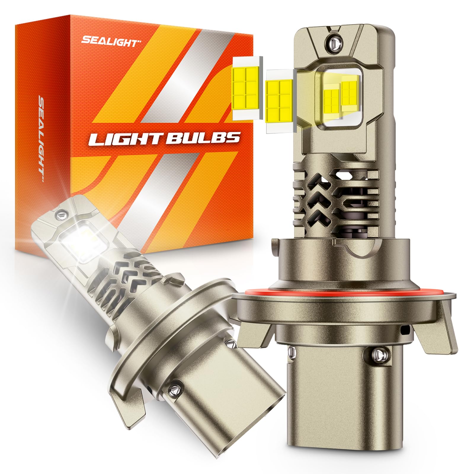 SEALIGHT front packaging showing bulb pair and benefits