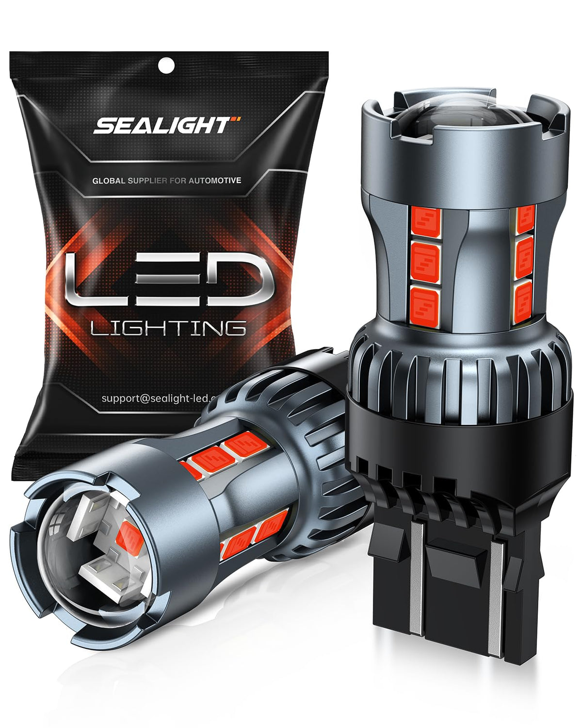 SEALIGHT front view T20 bulb showing compact plug-and-play design and easy fit