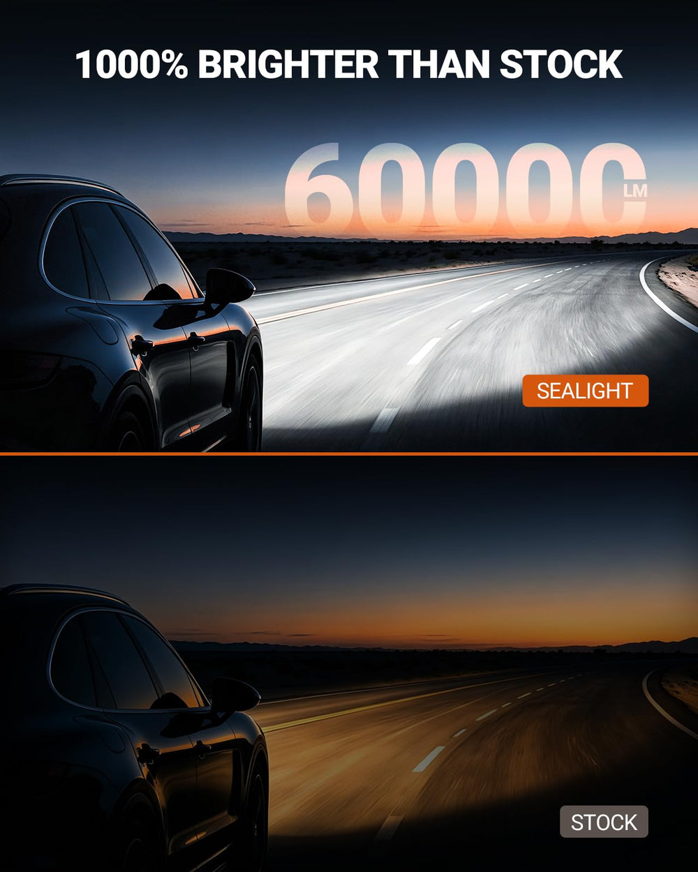 SEALIGHT H1 close-up of ultra-thin LED chips and lens for precise beam output