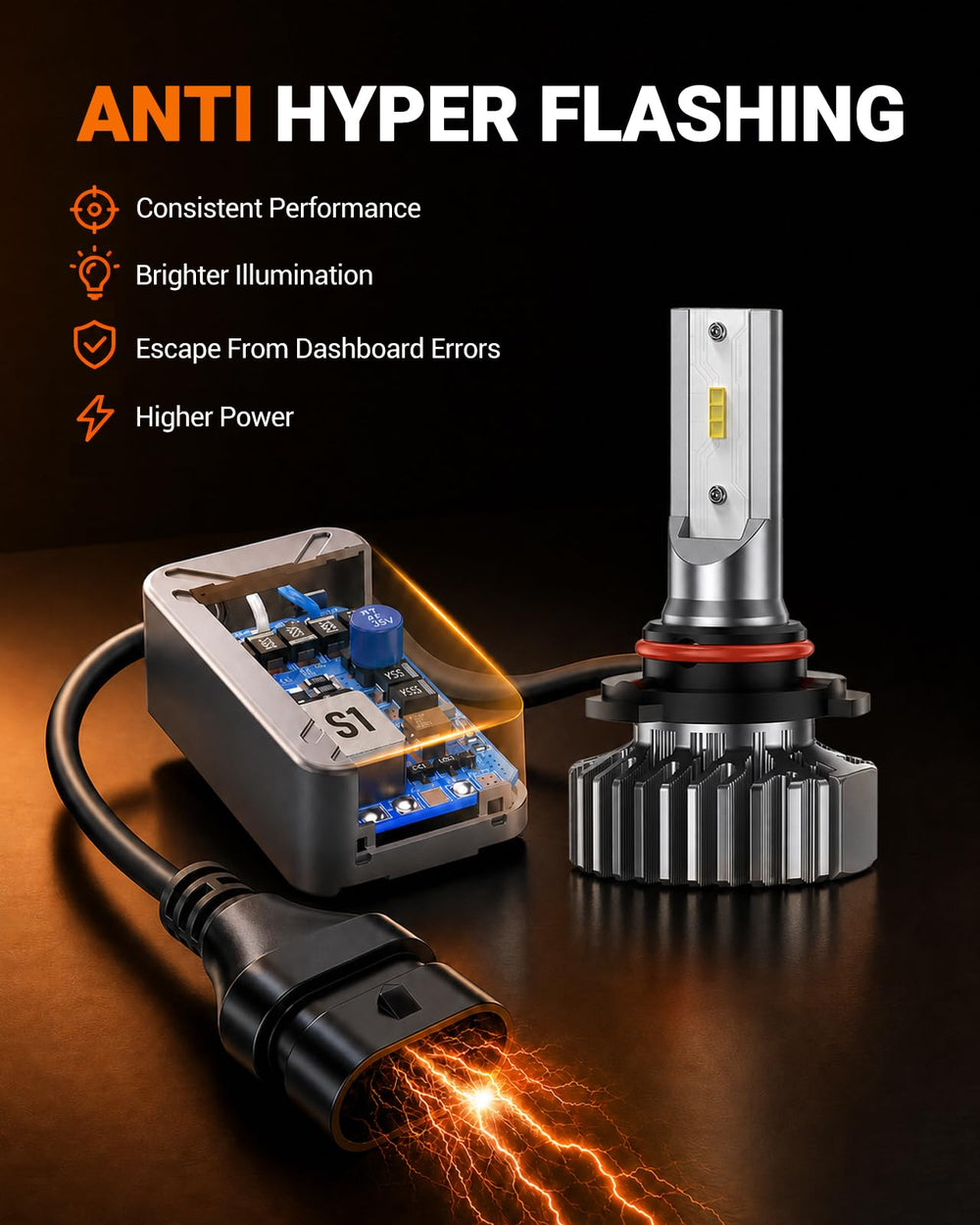SEALIGHT night drive lifestyle shot showing bright 6500K illumination benefit