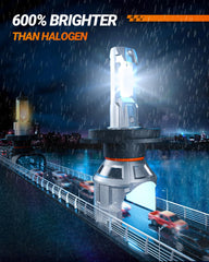SEALIGHT H4 closeup of LED chip and heat sink for reliable cooling benefit