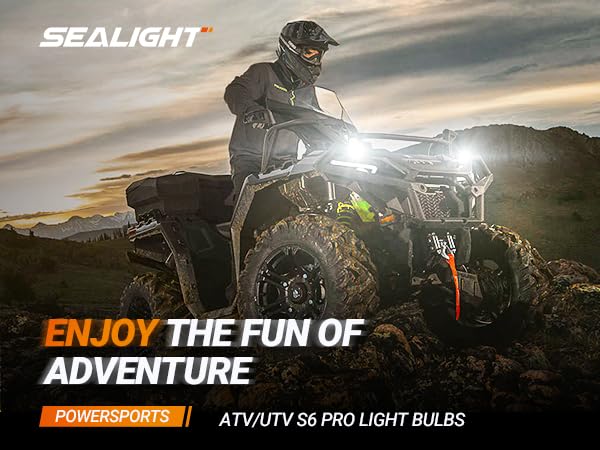 SEALIGHT S6Pro fog light beam pattern showing clear cutoff