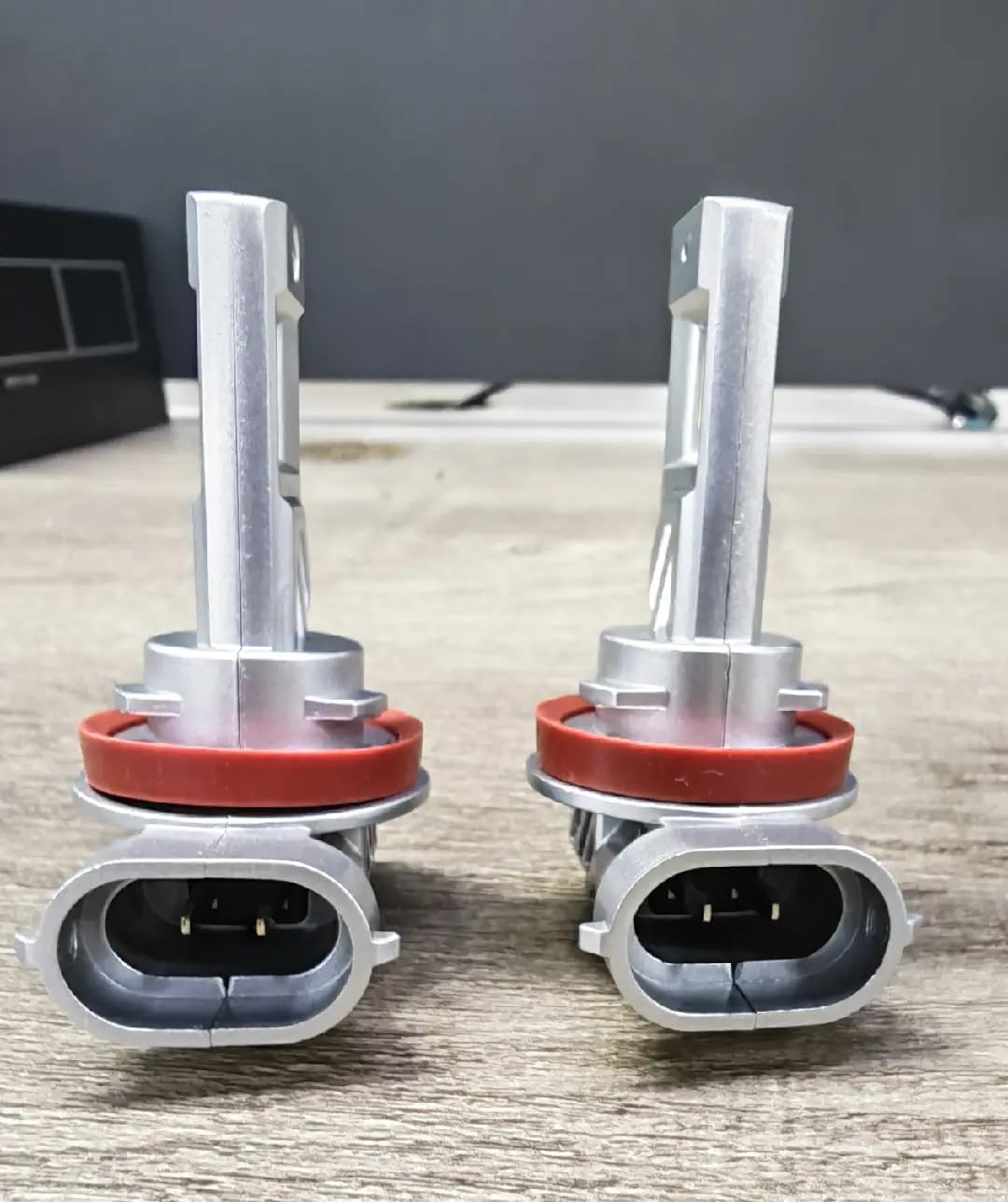 SEALIGHT next to a halogen bulb illustrating identical 1:1 size for direct swap