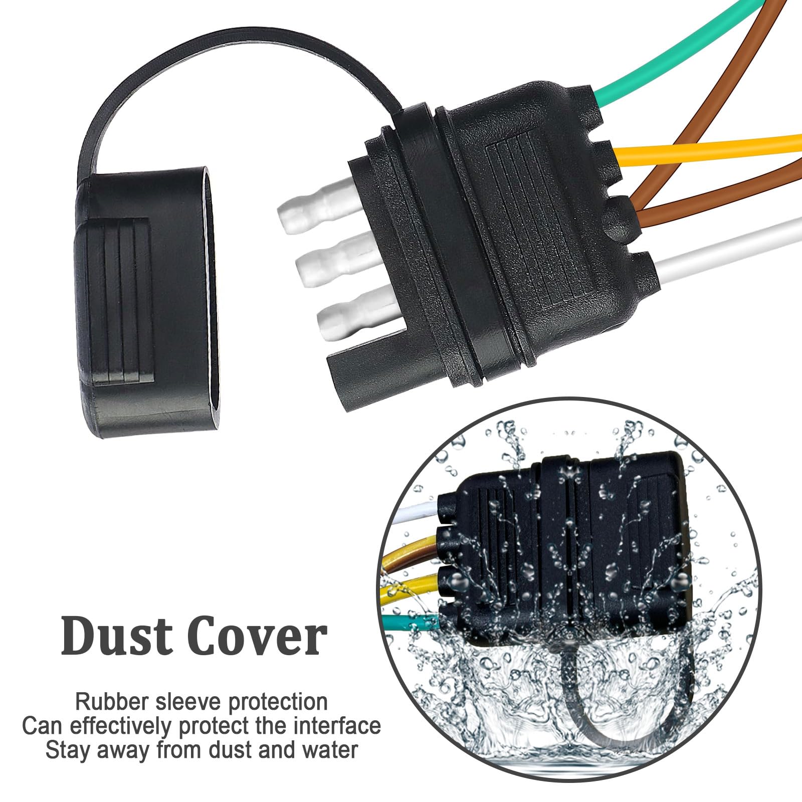 Seamaka ground lead attached to trailer frame for reliable grounding