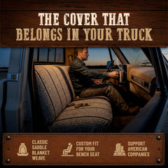 Seat Covers Unlimited closeup woven texture shows durable protection