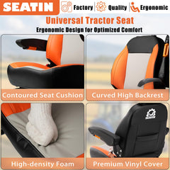 SEATIN close-up of high-density foam contour offering long-lasting comfort benefit