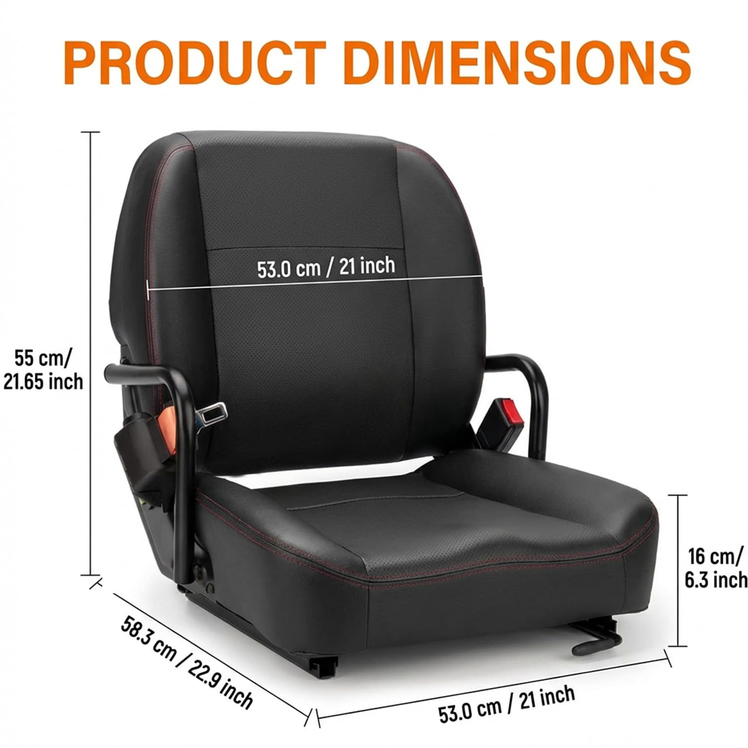 SEATIN installed in forklift highlighting retrofit use and workplace practicality