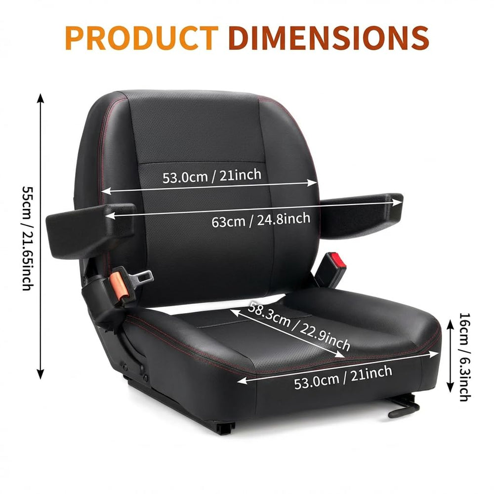 SEATIN label and safety belt detail showing secure restraint feature