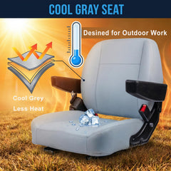 SEATIN side profile highlighting armrest for improved operator support