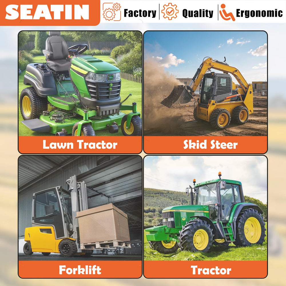 SEATIN seat next to toolbox to show scale and fit on machinery