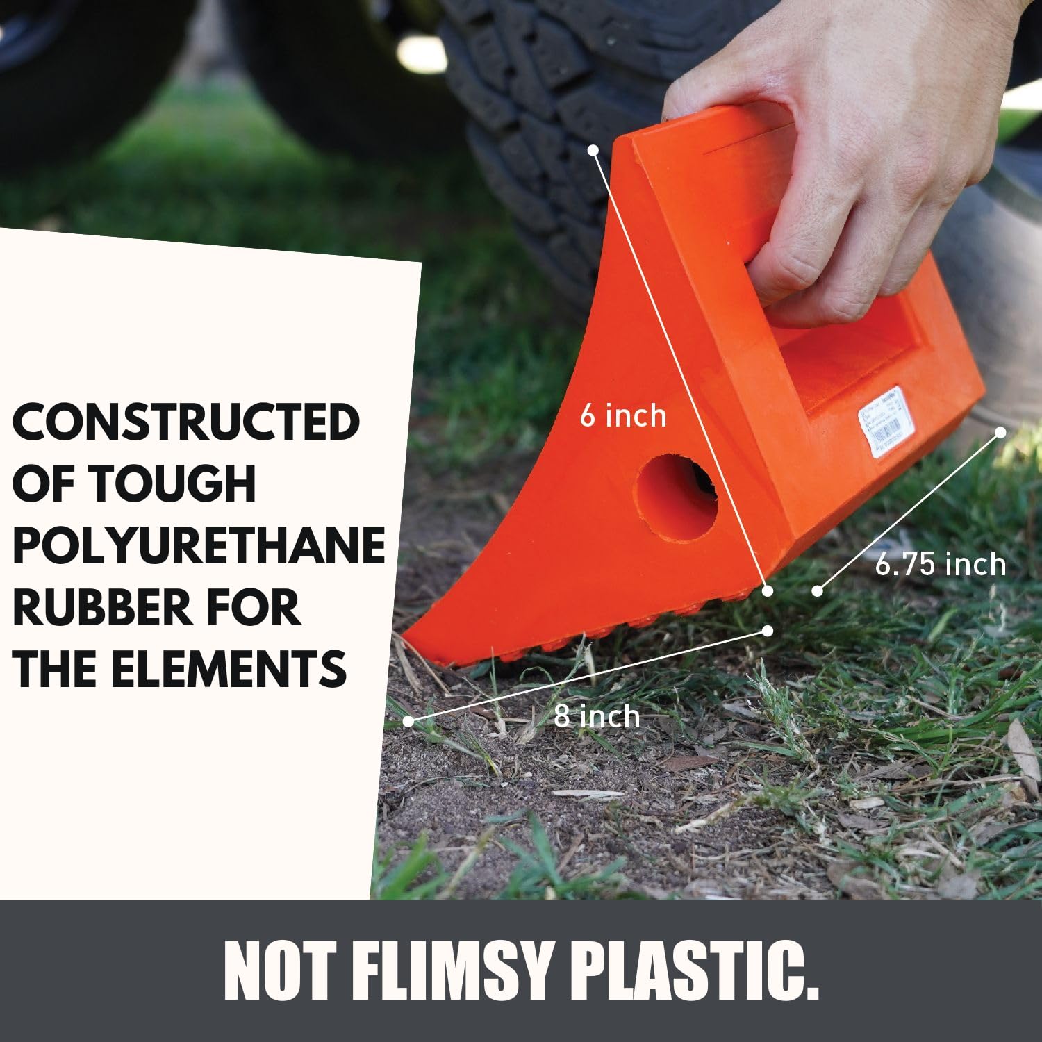 SECURITYMAN molded handle detail for easy placement and removal