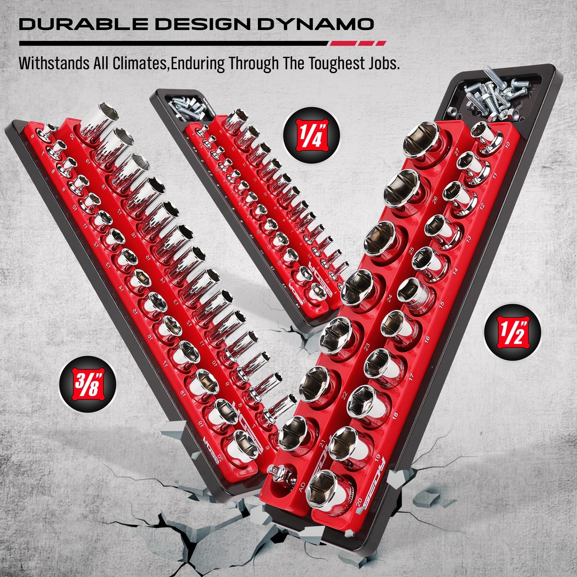 SEDY small magnetic parts tray holding nuts and bolts for portable hardware containment