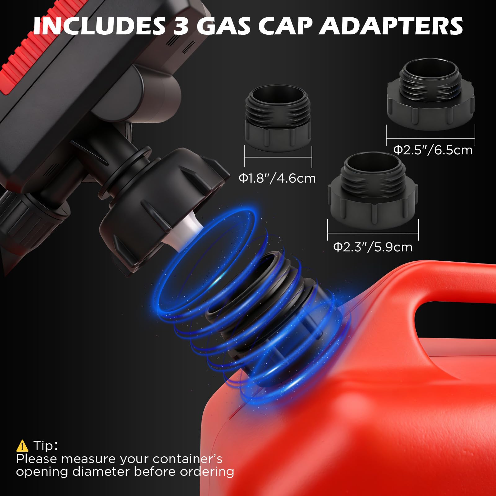 SEDY pump in use refueling a lawn mower for fast, mess-free transfer