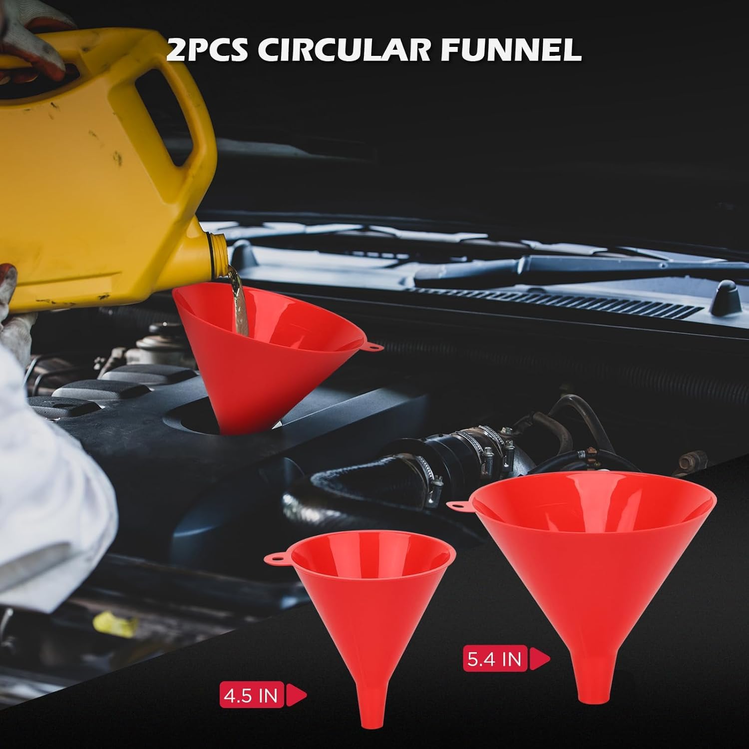 SEDY transparent funnel scale closeup for accurate level monitoring