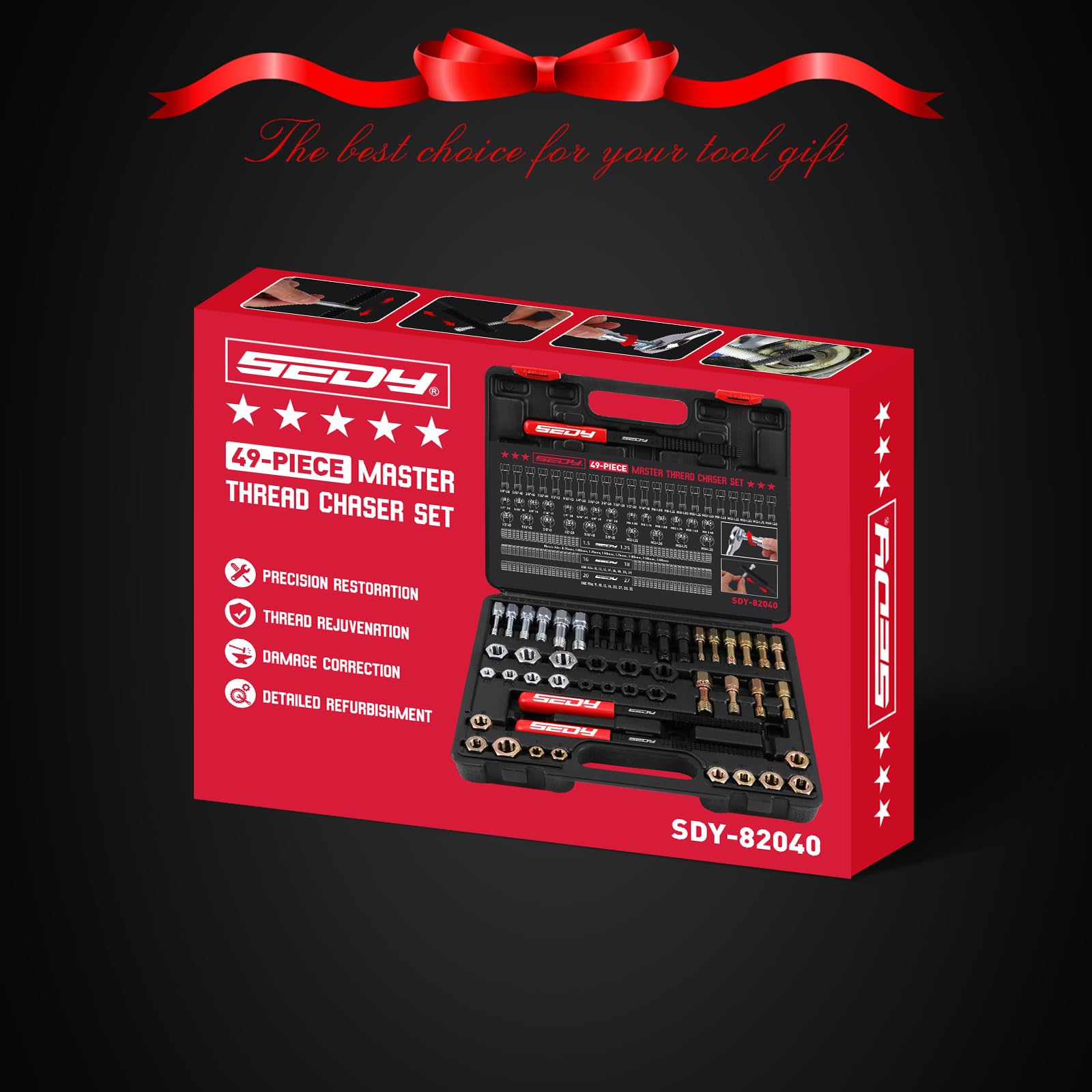 SEDY workbench mechanic application restoring wheel studs efficiently