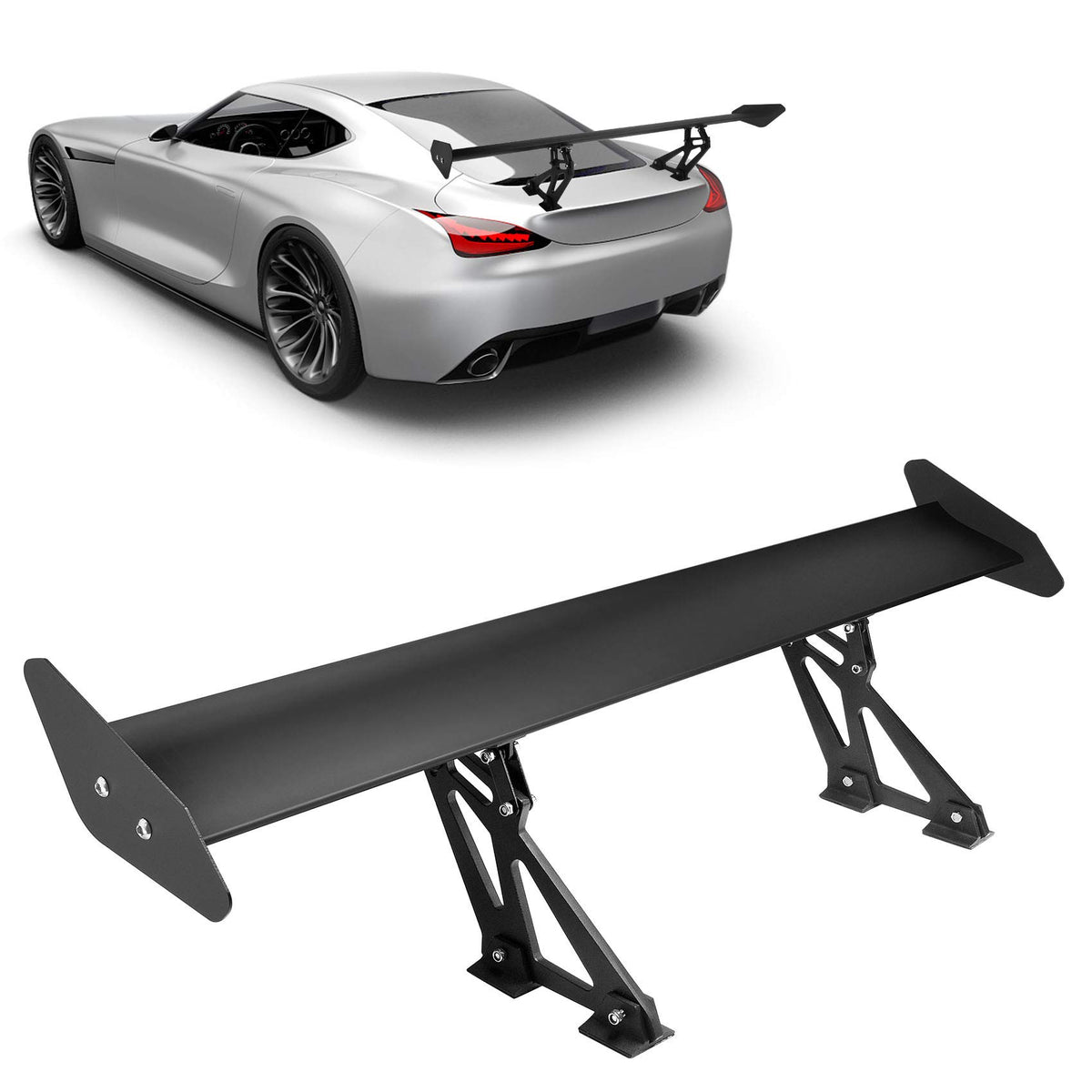 Seeutek front profile of GT wing showing aerodynamic styling and bold look